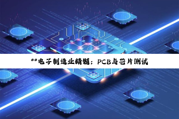 **电子制造业精髓：PCB与芯片测试的深度探索与实践**